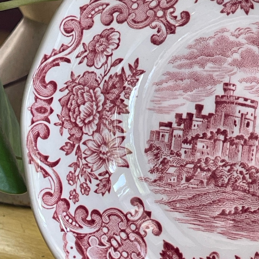 Vintage collectible dish Windsor Castile Wedgewood red - Picture 3 of 7